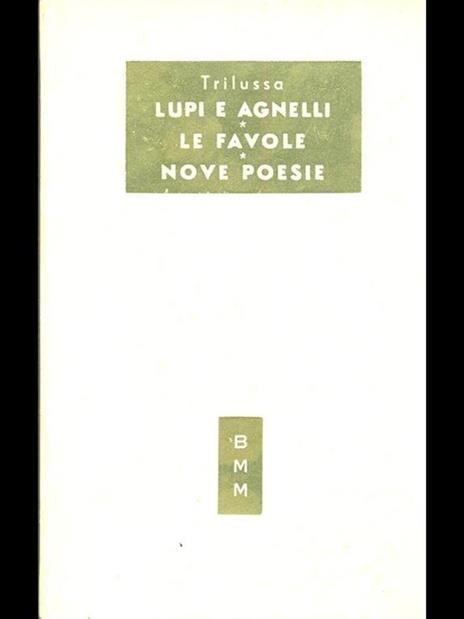 Lupi e agnelli. Le favole- Nove poesie - Trilussa - copertina