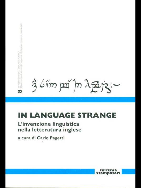 In language strange - Carlo Pagetti - 3