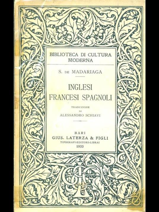 Inglesi Francesi Spagnoli - Salvador de Madariaga - 3