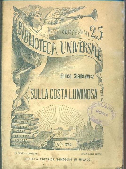 Sulla Costa Luminosa - Henryk Sienkiewicz - copertina