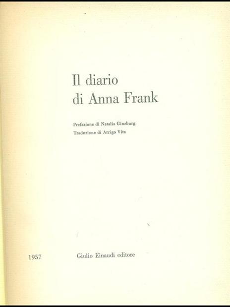 Il diario di Anna Frank - Anne Frank - Libro Usato - Einaudi - Saggi