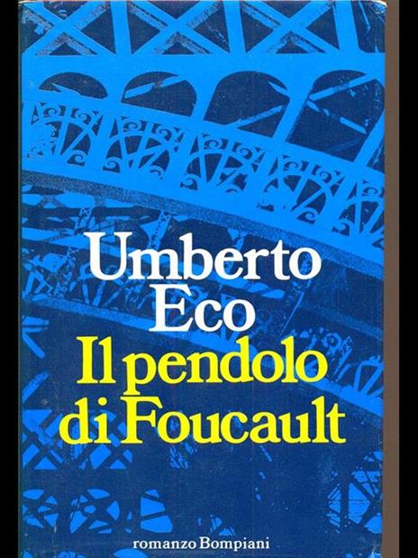 Il pendolo di Foucault - Umberto Eco - copertina