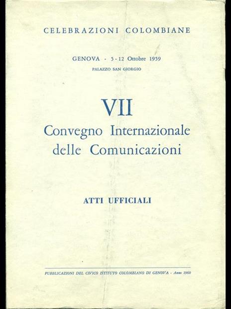 7°convegno Internazionale delle Comunicazioni - 6