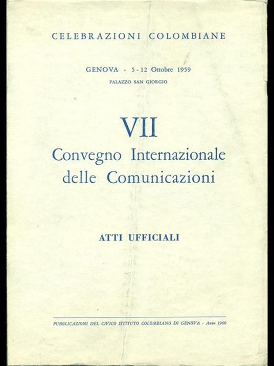 7°convegno Internazionale delle Comunicazioni - 6