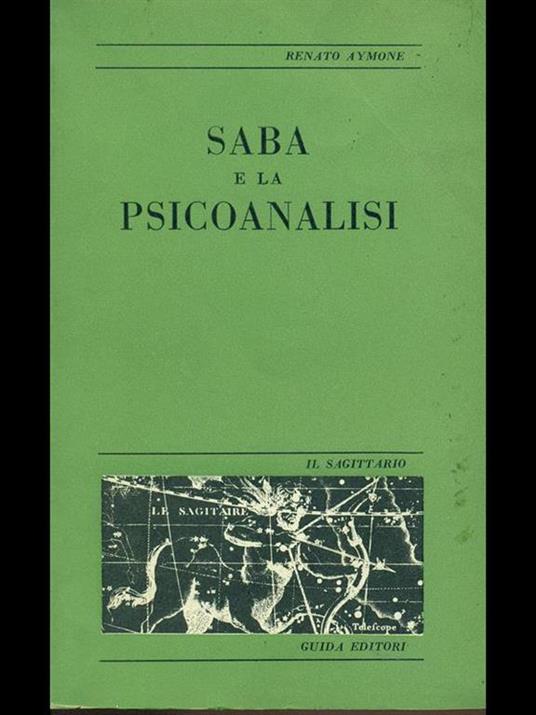 Saba e la psicoanalisi - Renato Aymone - copertina