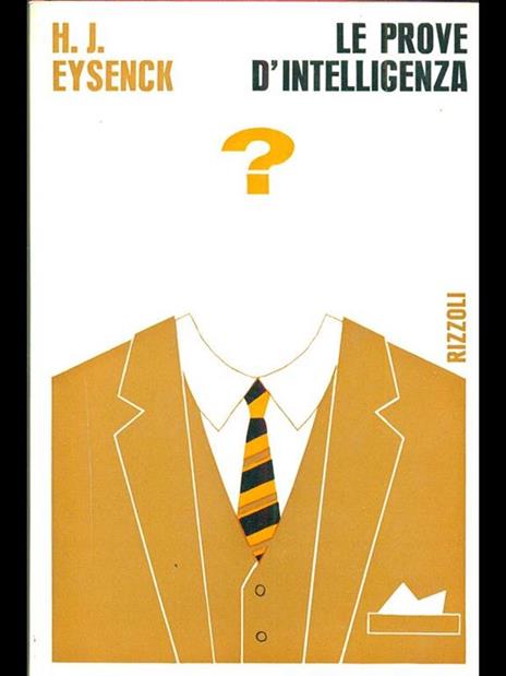 Le prove d'intelligenza - Hans J. Eysenck - copertina