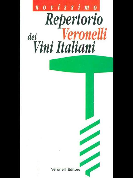 Novissimo Repertorio Veronelli dei Vini Italiani - copertina