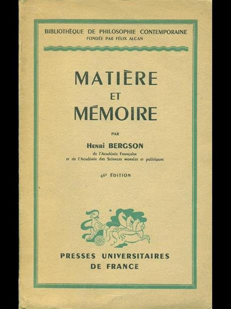 Matiere et memoire - Henri Bergson - 3