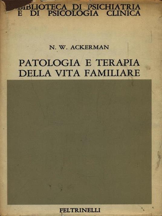 Patologia e terapia della vita familiare - copertina