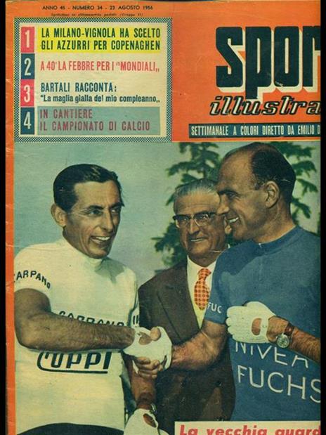 Sport Illustrato Anno 45 n. 34 23 Agosto 1956 - Emiliano De Martino - copertina