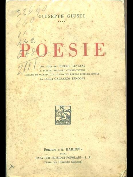 Poesie - Giuseppe Giusti - 10