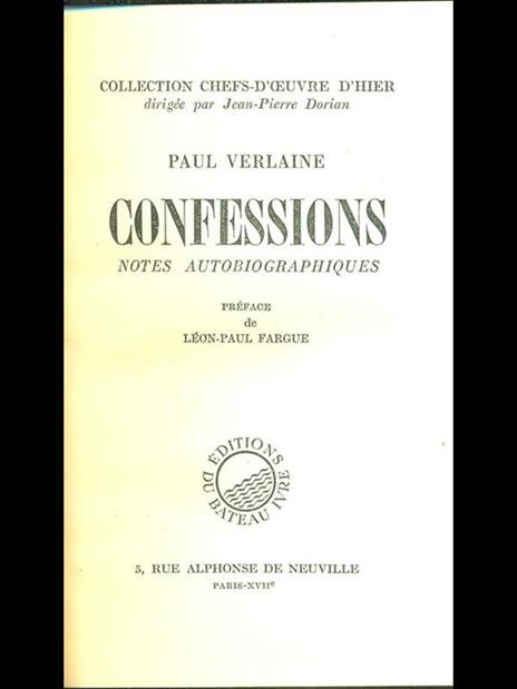 Confessions - Paul Verlaine - 7