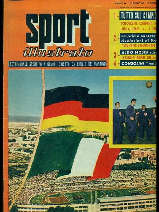 Sport Illustrato Anno 44 n. 1 6 Gennaio 1955 - Emiliano De Martino - copertina