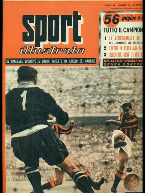 Sport Illustrato Anno 44 n. 4 27 Gennaio 1955 - Emiliano De Martino - copertina