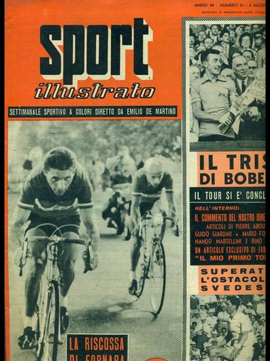 Sport Illustrato Anno 44 n. 29 21 Luglio 1955 - Emiliano De Martino - copertina