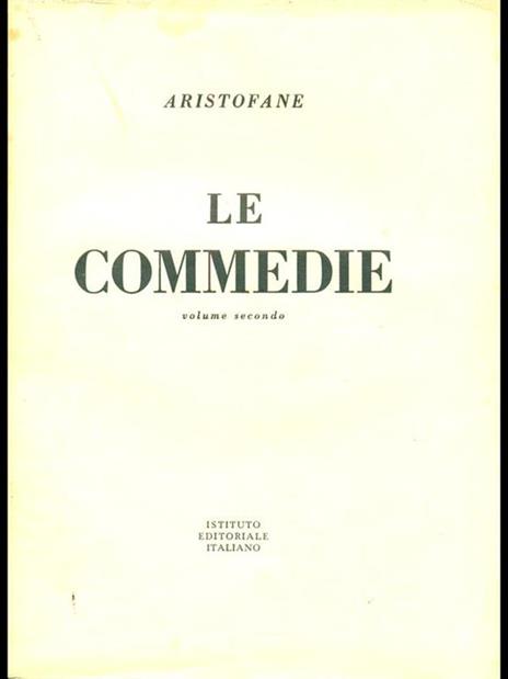 Le commedie. Vol. 2 - Aristofane - copertina