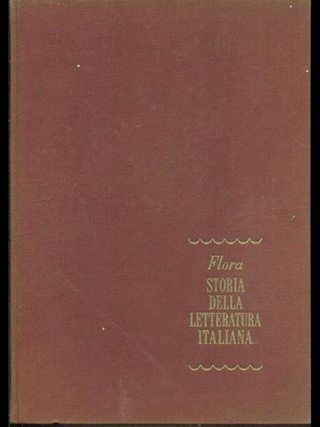 Storia della letteratura italiana Vol. 3-L' Ottocento - Francesco Flora - copertina