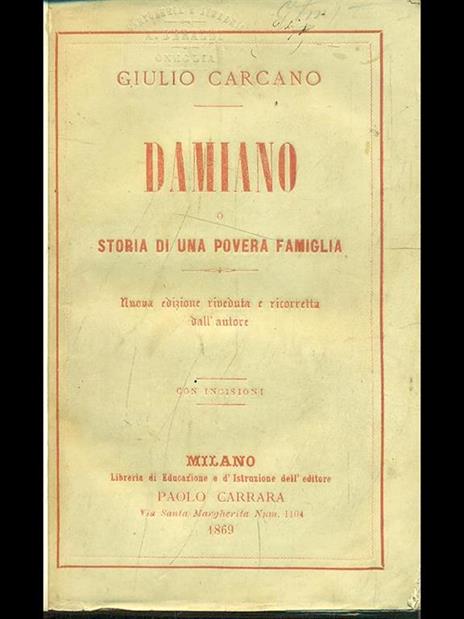 Damiano - Giulio Carcano - copertina
