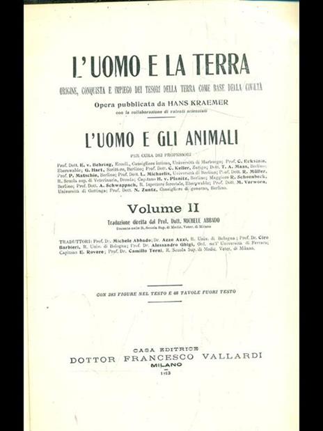 L' uomo e la terra Vol. 2. L' uomo e gli animali - 3