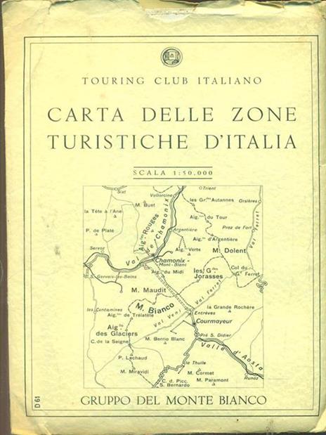 Carta delle zone turistiche d'Italia: gruppo del Monte Bianco - 7