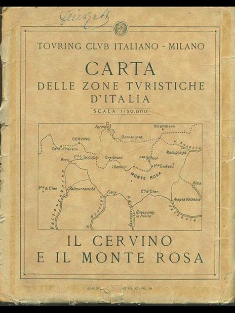 Carta delle zone turistiche d'Italia: Il Cervino e il Monte Rosa - 10