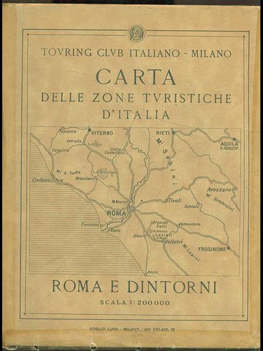 Carta delle zone turistiche d'Italia: Roma e dintorni - 9