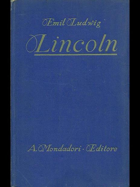 Lincoln - Emil Ludwig - copertina
