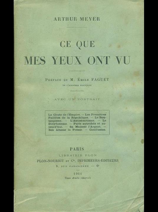 Ce que mes yeux ont vu - Arthur Meyer - 9