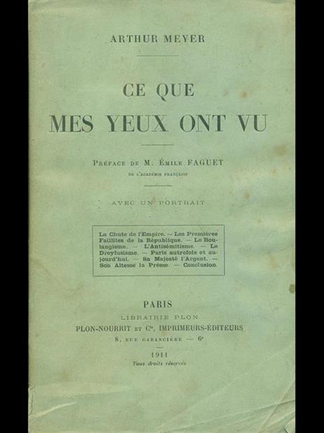 Ce que mes yeux ont vu - Arthur Meyer - 5