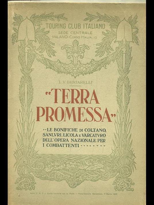 Terra promessa - Luigi V. Bertarelli - copertina