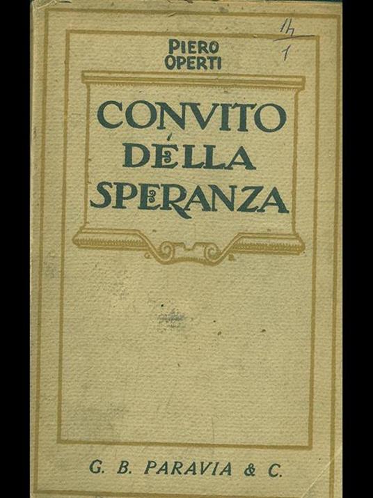 Convito della speranza - Piero Operti - 9