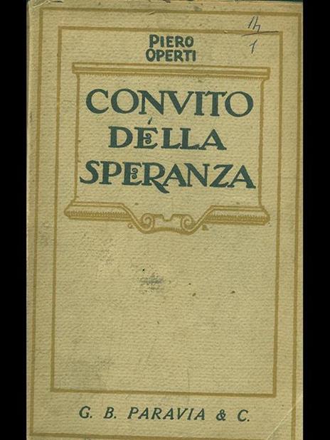 Convito della speranza - Piero Operti - 3