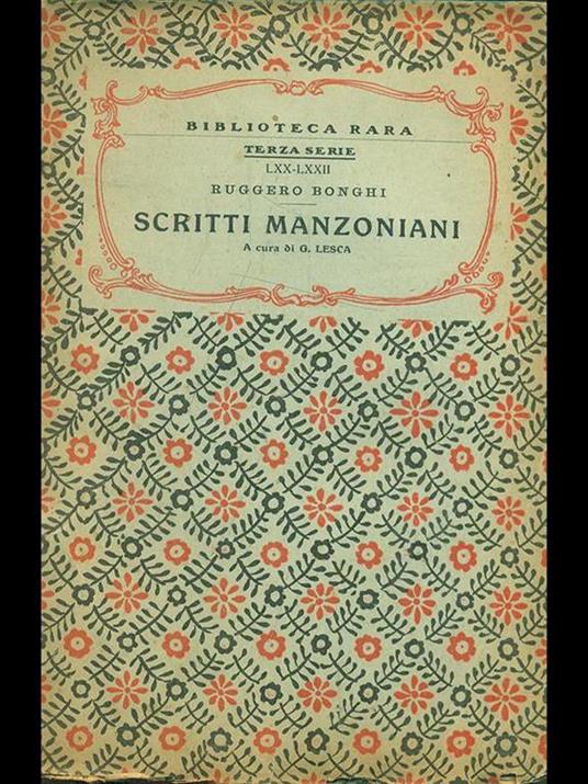 Scritti manzoniani - Ruggero Bonghi - 9