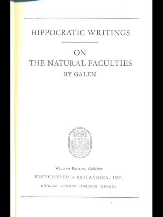 Hippocrates Galen - copertina