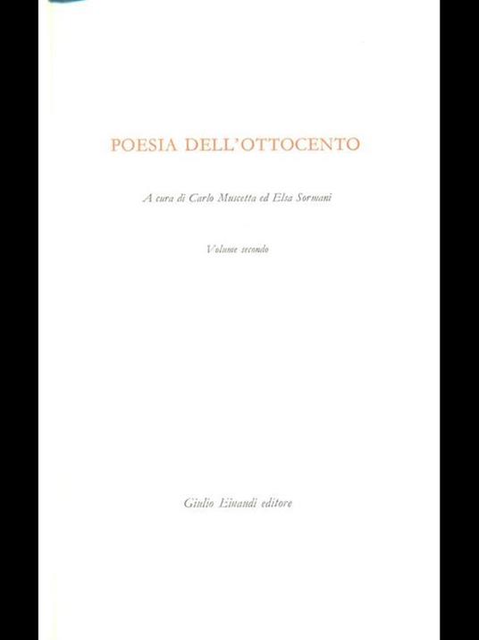 Poesia dell'Ottocento volume secondo - Muscetta,Sormani - 10