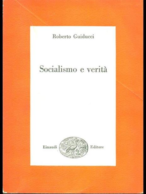 Socialismo e verità - Roberto Guiducci - copertina