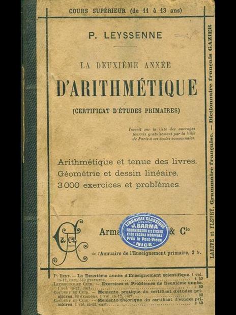 La deuxieme annee d'arithmetique - P. Leyssenne - 6