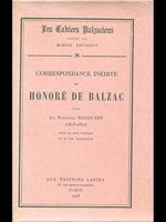 Correspondance inedite de Honore De Balzac avec Le Docteur Nacquart