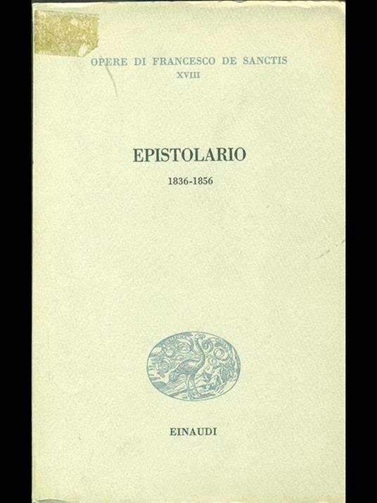 Epistolario (1836-1856) - Francesco De Sanctis - 3