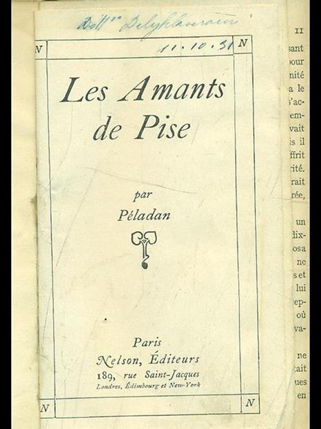 Les amants de Pise - Joséphin Péladan - 7