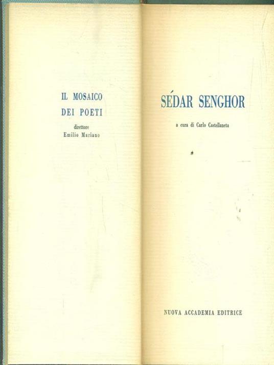 Poesie - Sedar Senghor - copertina