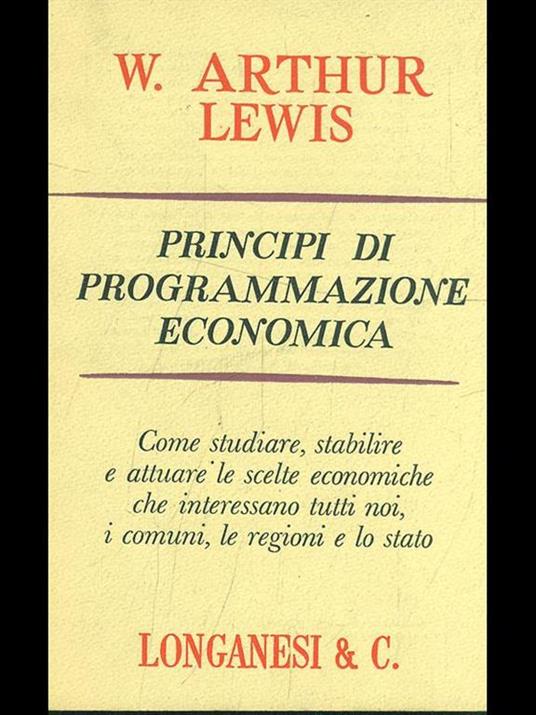 Principi di programmazione economica - W. Arthur Lewis - 6