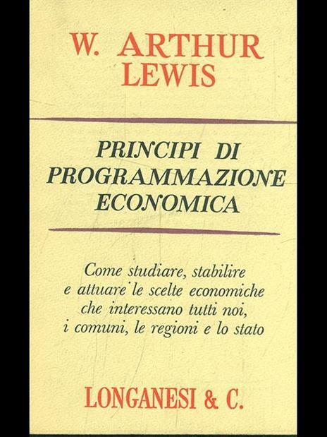 Principi di programmazione economica - W. Arthur Lewis - 8