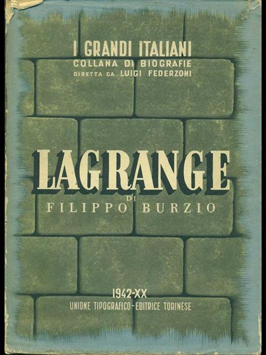 Lagrange - Filippo Burzio - 2