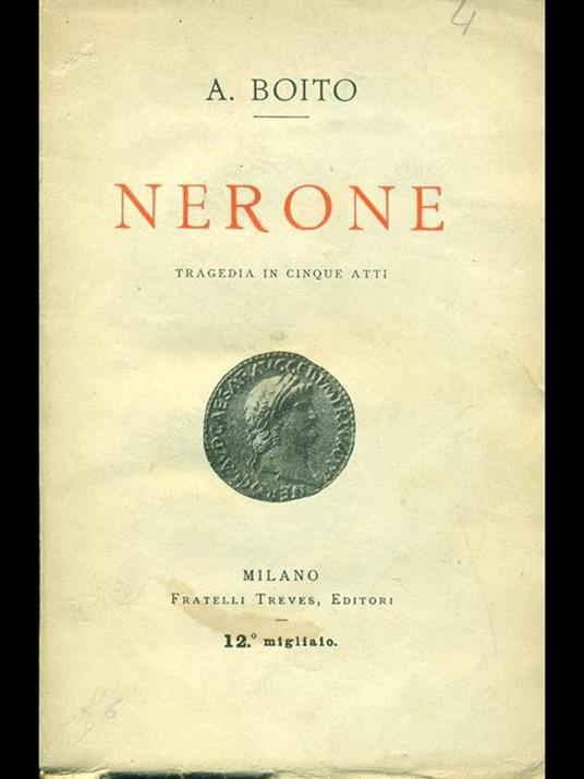 Nerone - Arrigo Boito - copertina