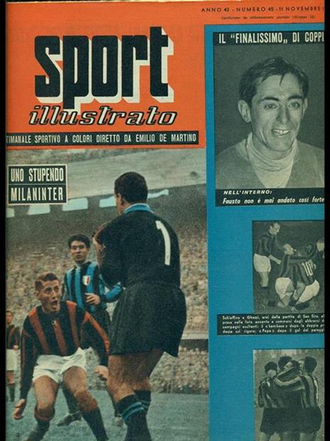 Sport illustrato anno 43 n. 45 - Emiliano De Martino - copertina