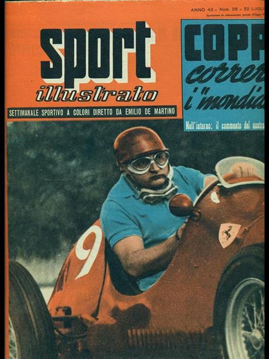 Sport illustrato anno 43 n. 29 - Emiliano De Martino - copertina