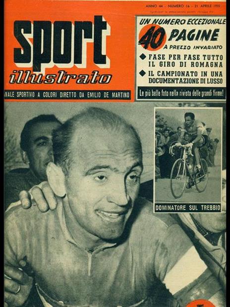 Sport illustrato anno 44 n. 16 - Emiliano De Martino - copertina