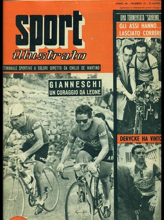 Sport illustrato anno 44 n. 12 - Emiliano De Martino - copertina