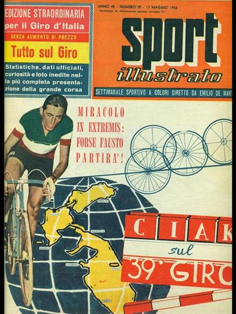 Sport illustrato anno 45 n. 20 - Emiliano De Martino - copertina